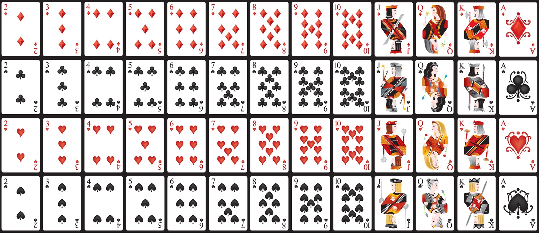 52 Karten Deck